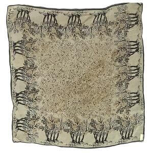 Vintage VERA NEUMANN Scarf Square Watercolor Tree Hand Rolled Silk Authentic